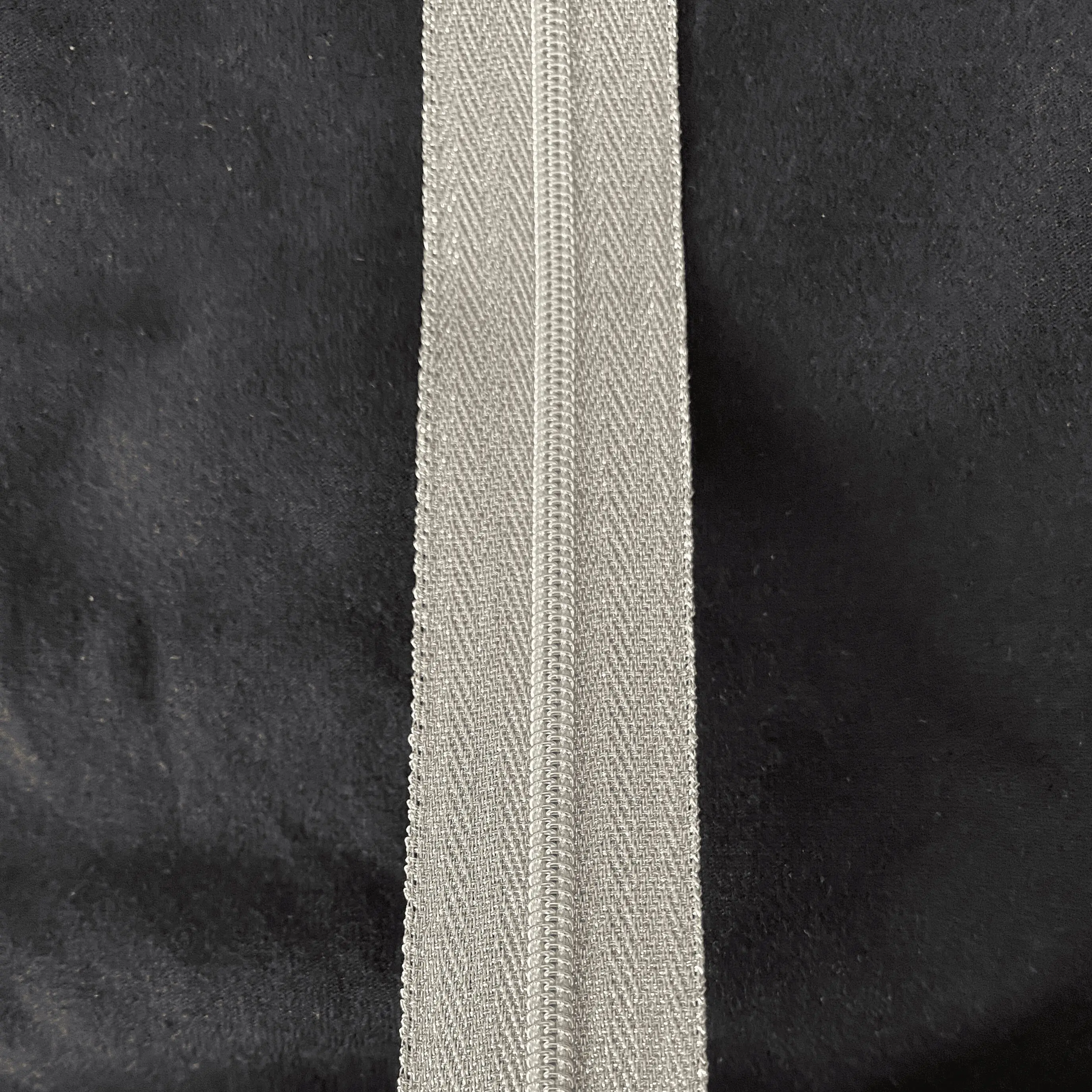 Reißverschluss Silver Sparkle, schmal – Bild 2