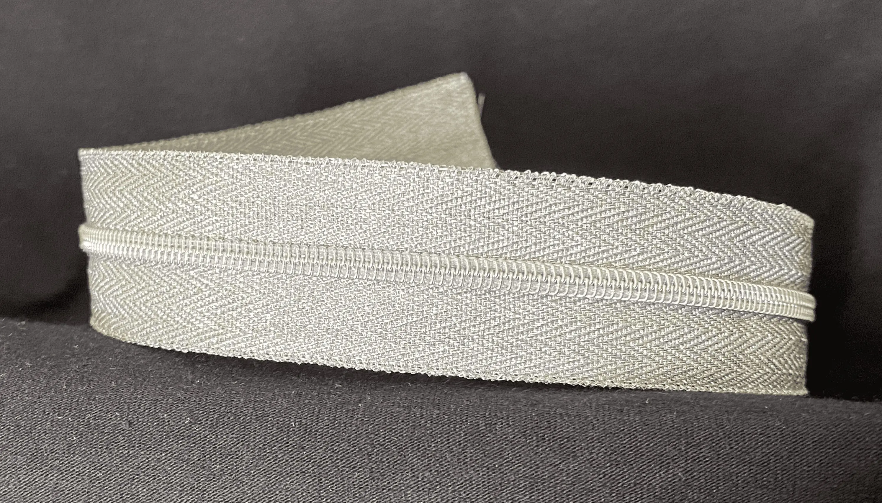 Reißverschluss Silver Sparkle, schmal – Bild 4
