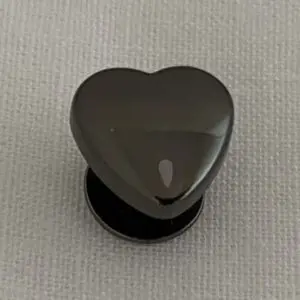 Schraubniete Heart, gunmetal