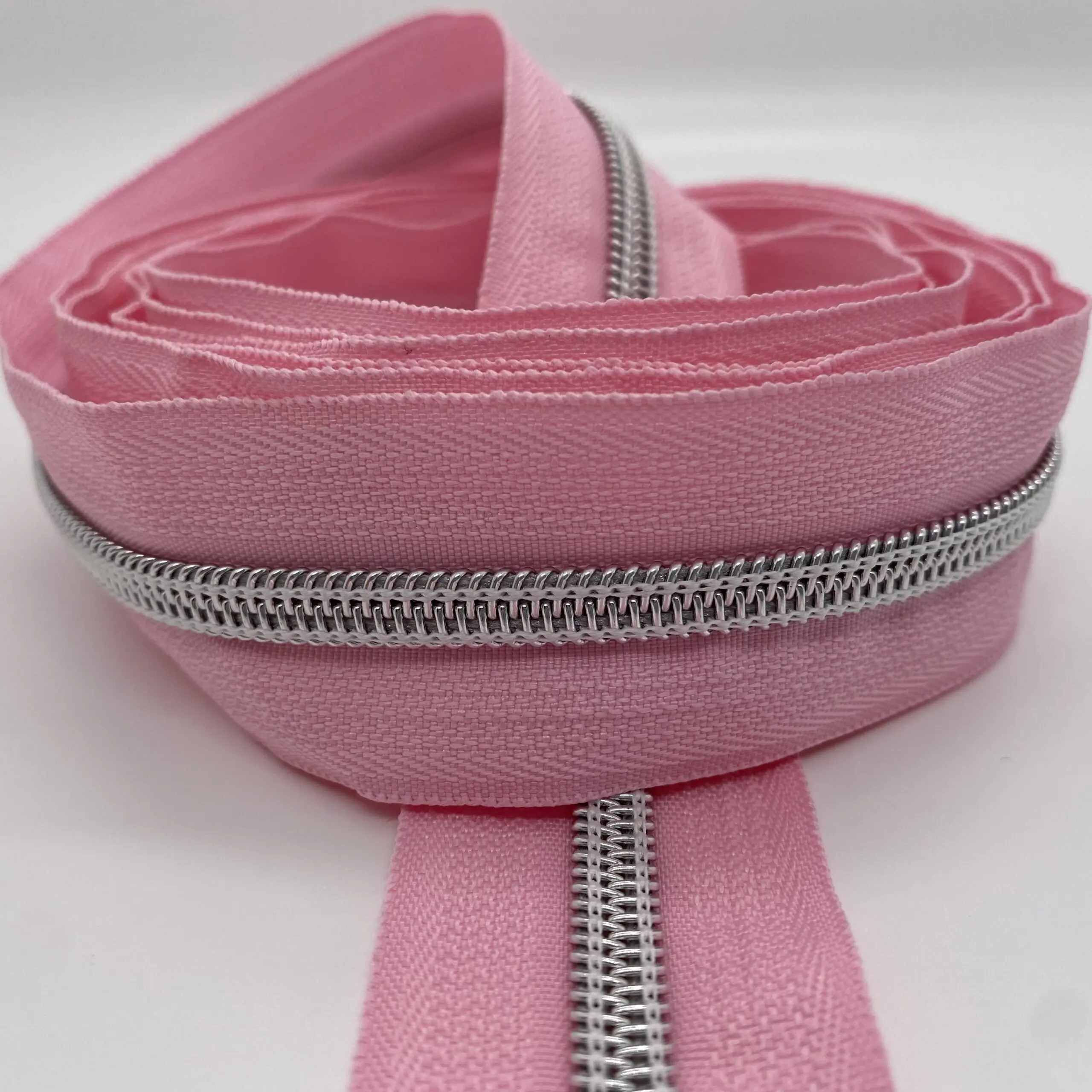 Reißverschluss Silver Star, breit, rosa – Bild 2