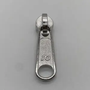 Standard Zipper, breit, silber