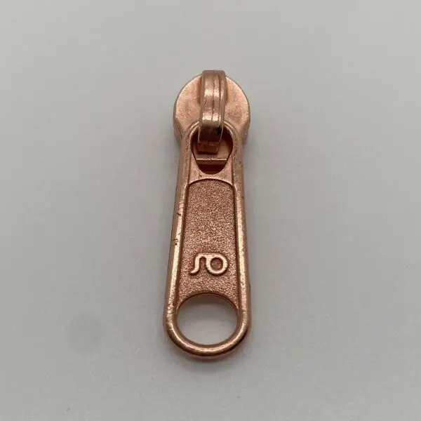 Standard Zipper, breit, roségold