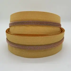 Reißverschluss Golden Rose, breit, sonnengelb