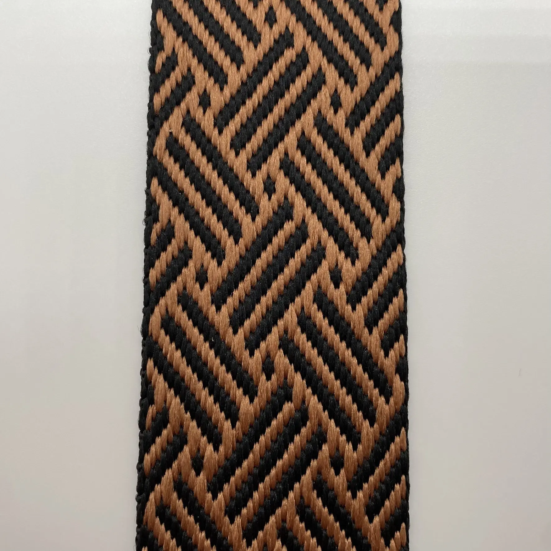 Gurtband Braided, 38mm, schwarz-cognac – Bild 4