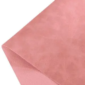 Nubuk Kunstleder Annabelle rosa in Vintage Optik