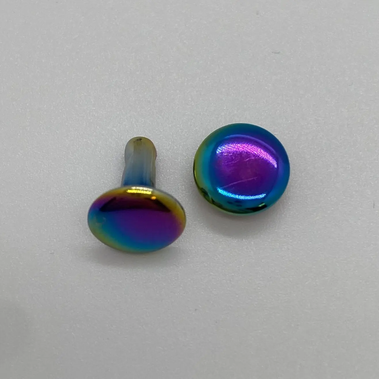 Doppelkopfnieten 8x8 mm in Regenbogen