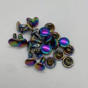 Doppelkopfnieten 8x8 mm in Regenbogen