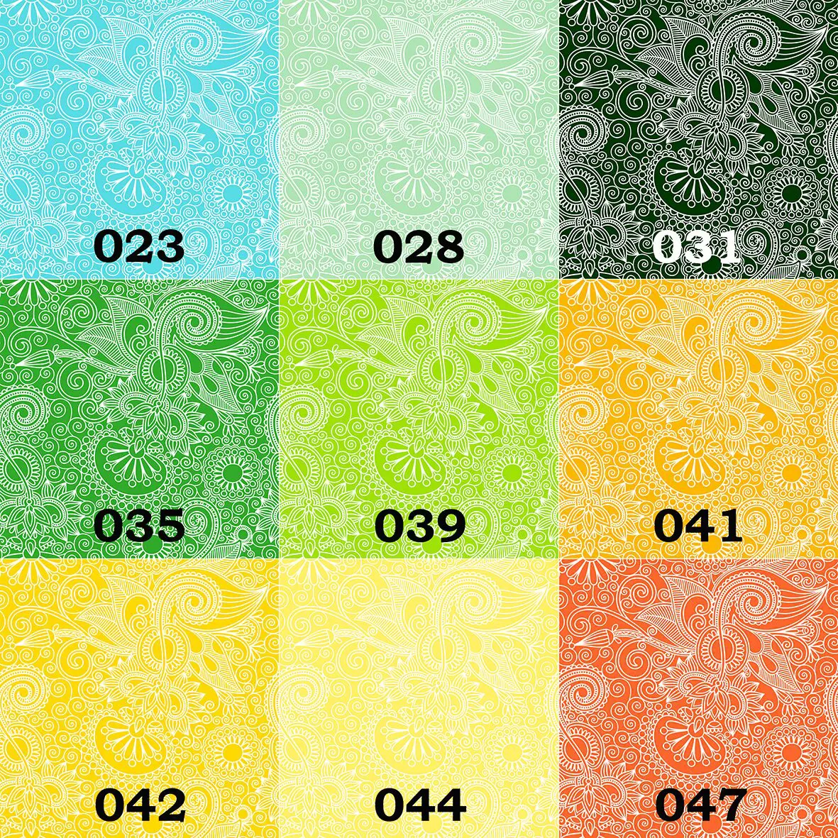 Mix&Match Nr. 42 - Florales Paisleydesign, 45 Farben – Bild 3