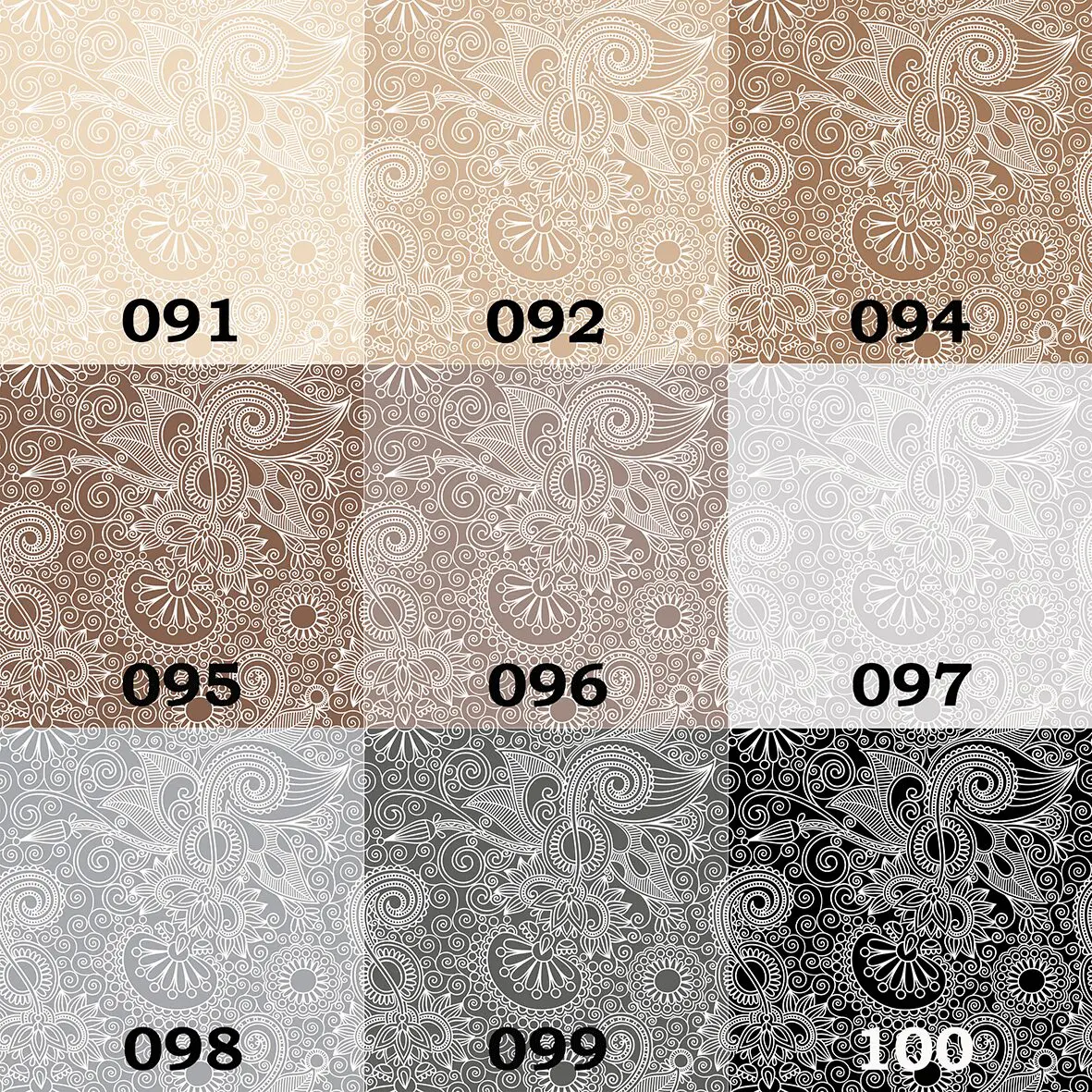 Mix&Match Nr. 42 - Florales Paisleydesign, 45 Farben – Bild 6