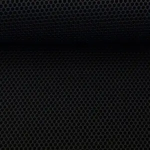 Schwarzer Swafing 3D-Mesh aus Polyester mit markanter Oberflächenstruktur
