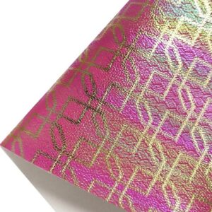 Kunstleder Ornaments, pink