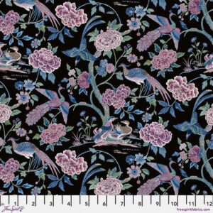 Watergarden - Indienne Peony Trail Black, Sanderson