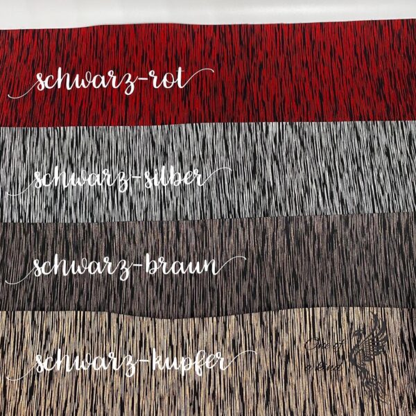 Kunstleder Stripes, schwarz-kupfer – Bild 11