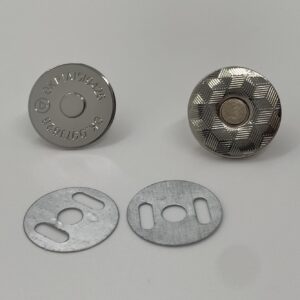 Magnetknopf Slim, 2 mm schmal, silber