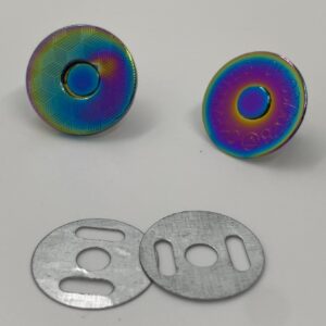 Magnetknopf Slim, 2 mm schmal, regenbogen