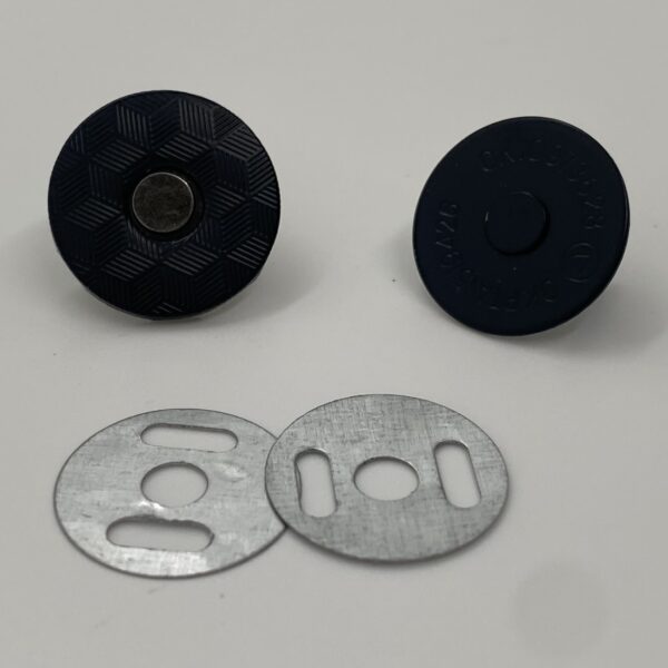 Magnetknopf Slim, 2 mm schmal, mattschwarz