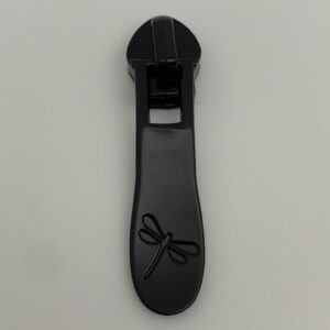 Zipper Libelle, breit, mattschwarz