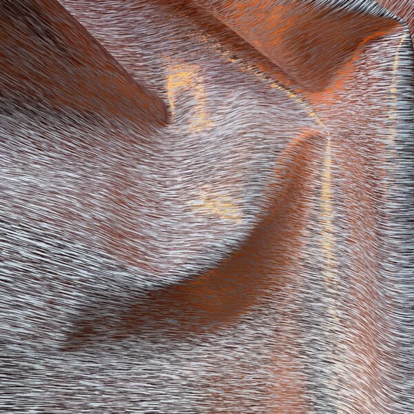 Kunstleder Stripes, weiß-orange – Bild 7