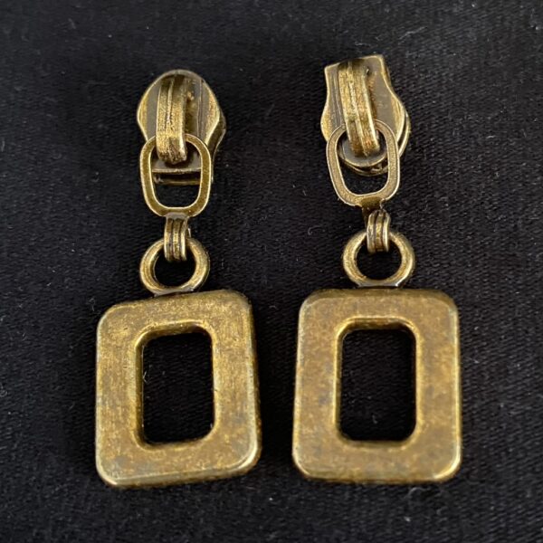Zipper Square, schmal, messing – Bild 2