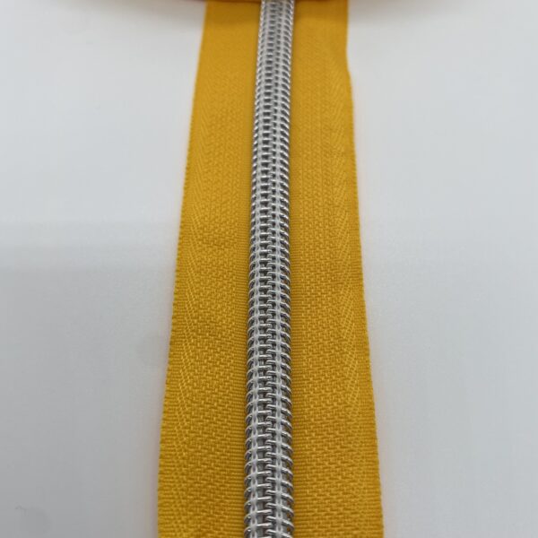 Reißverschluss Silver Star, breit, sonnengelb – Bild 4