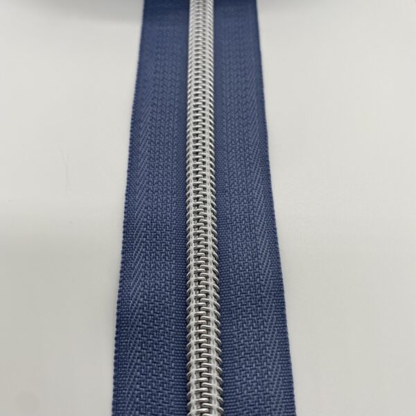 Reißverschluss Silver Star, breit, rauchblau – Bild 4