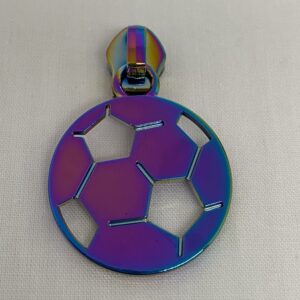 Zipper Fußball, breit, regenbogen