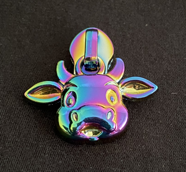 Zipper Cow, breit, regenbogen