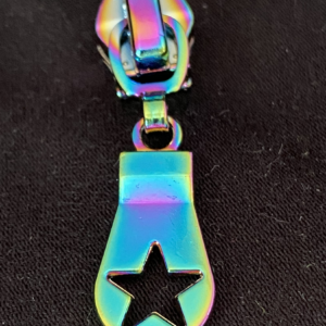 Zipper Hollow-Star, breit, regenbogen