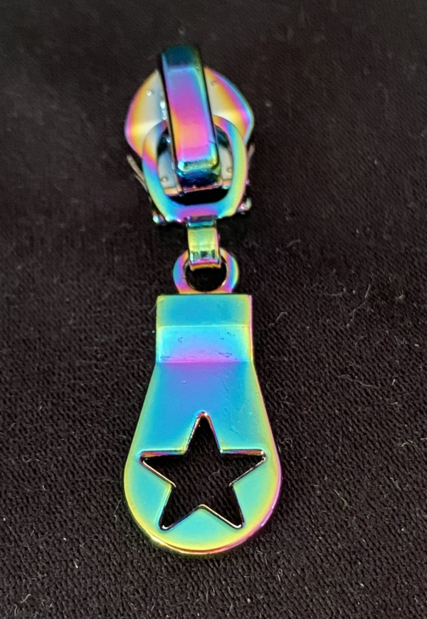 Zipper Hollow-Star, breit, regenbogen