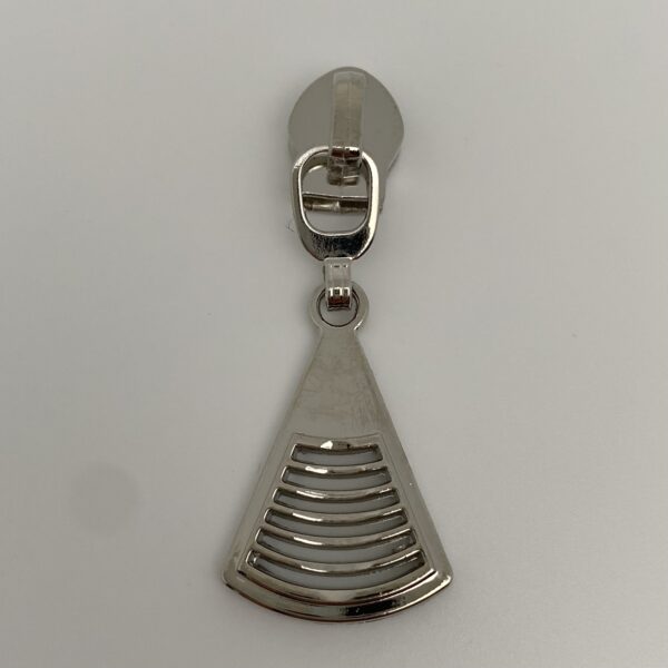 Zipper Triangle, breit, silber
