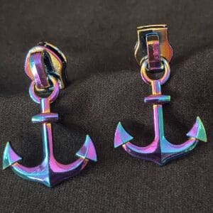 Zipper Anker, breit, regenbogen