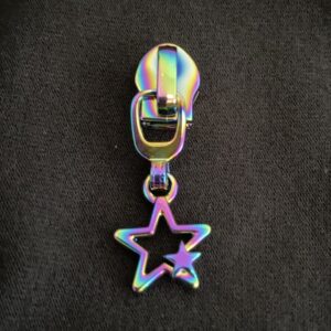 Zipper 2 Stars, breit, regenbogen