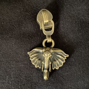 Zipper Elephant 2, breit, bronze