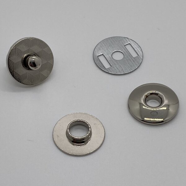 Magnetverschluss, 17 mm, silber – Bild 2