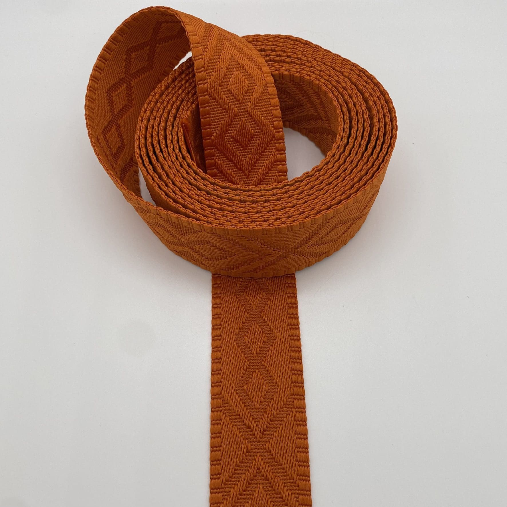1,5 m Reststück - Gurtband Ethno, 38mm, orange – Bild 6