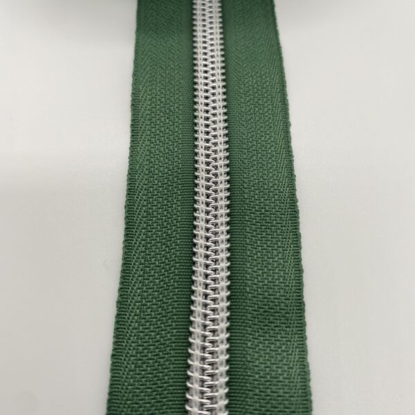 Reißverschluss Silver Star, breit, grasgrün – Bild 4