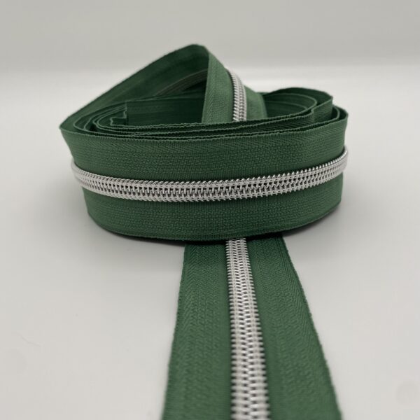 Reißverschluss Silver Star, breit, grasgrün – Bild 5