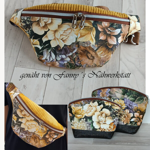Kunstleder Flora, gelb – Bild 12