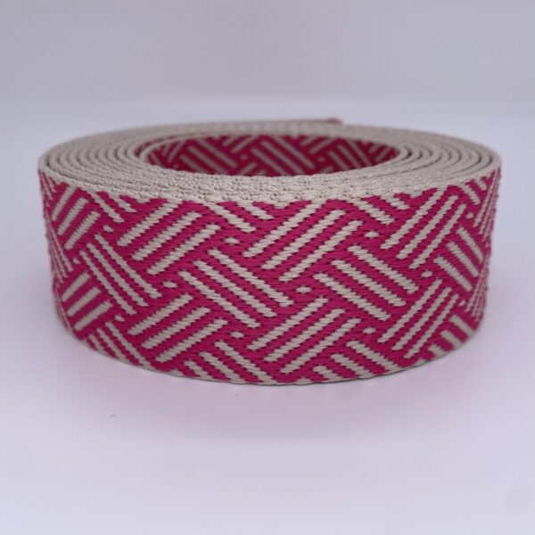 Gurtband Braided, 38mm, beige-pink – Bild 2