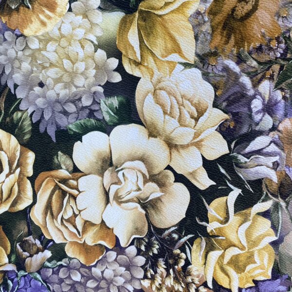 Kunstleder Flora, gelb – Bild 7