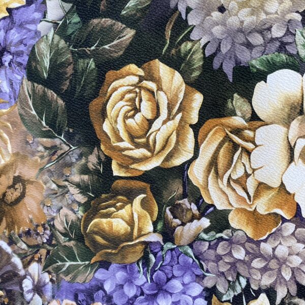 Kunstleder Flora, gelb – Bild 5