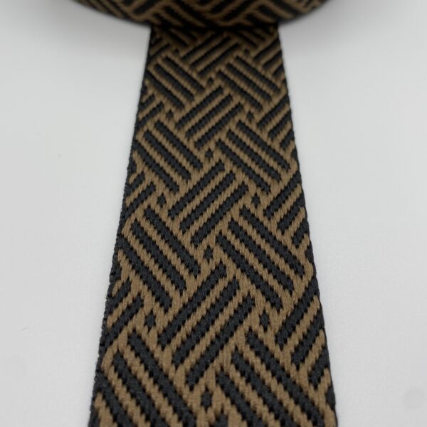 Gurtband Braided, 38mm, schwarz-schokobraun – Bild 5