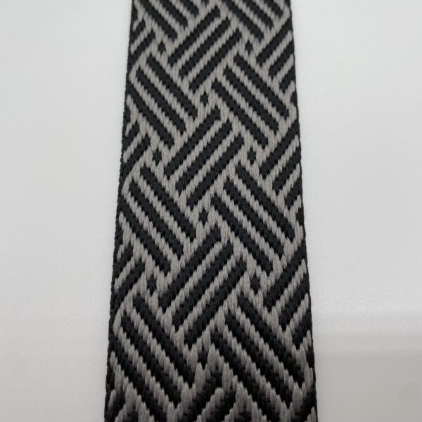 Gurtband Braided, 38mm, schwarz-grau – Bild 5