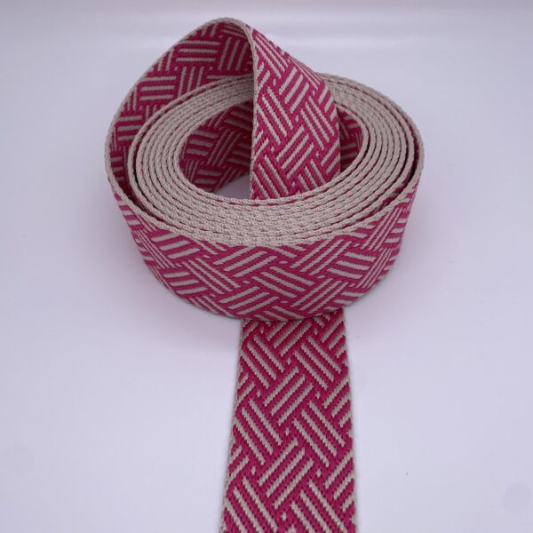 Gurtband Braided, 38mm, beige-pink – Bild 4