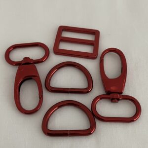 Gurtbandzubehör Set Intense Colors, 38 mm, rot