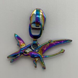 Zipper Dinosaurier Pterodactylus, breit, regenbogen