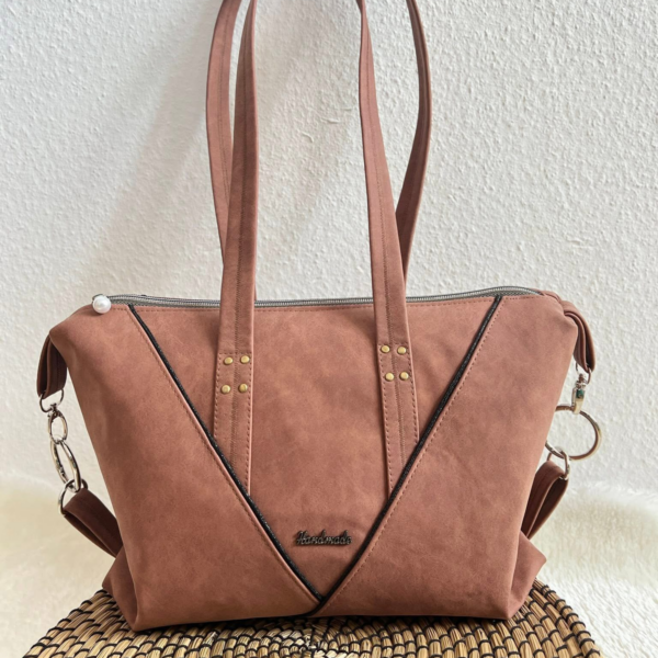 Annabelle, braun - Nubuk Kunstleder in Vintage Optik – Bild 9