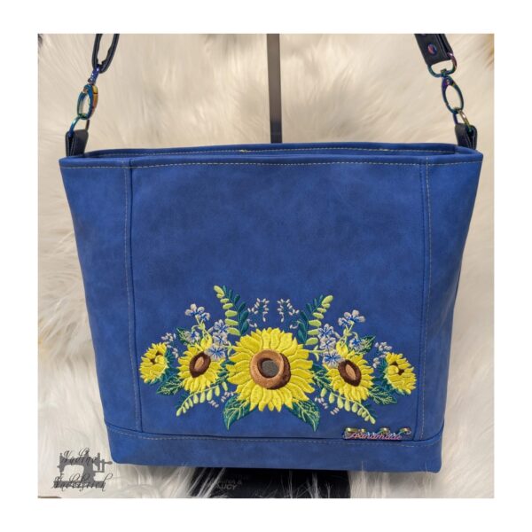 Annabelle, royalblau - Nubuk Kunstleder in Vintage Optik – Bild 10