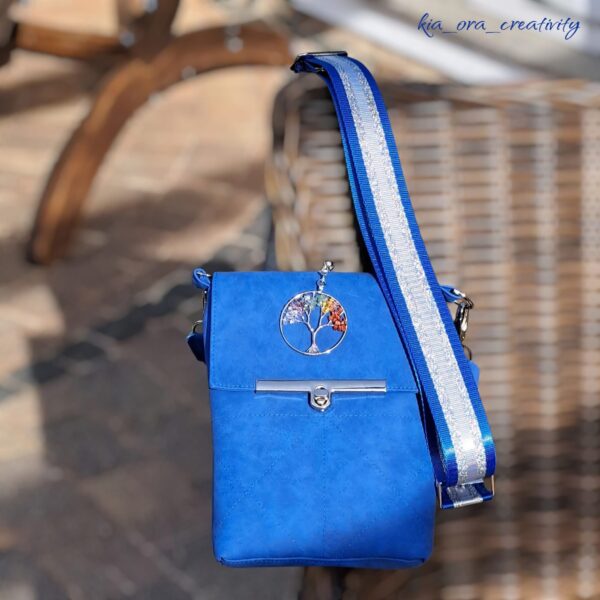 Annabelle, royalblau - Nubuk Kunstleder in Vintage Optik – Bild 6