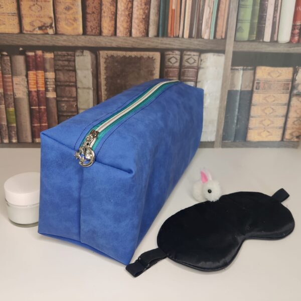 Annabelle, royalblau - Nubuk Kunstleder in Vintage Optik – Bild 7